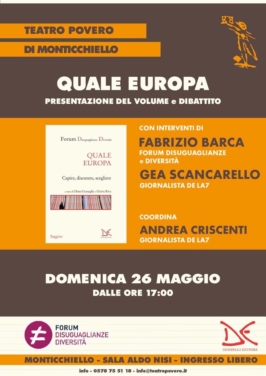 QUALE EUROPA, Capire, discutere, scegliere – Presentazione del volume e dibattito