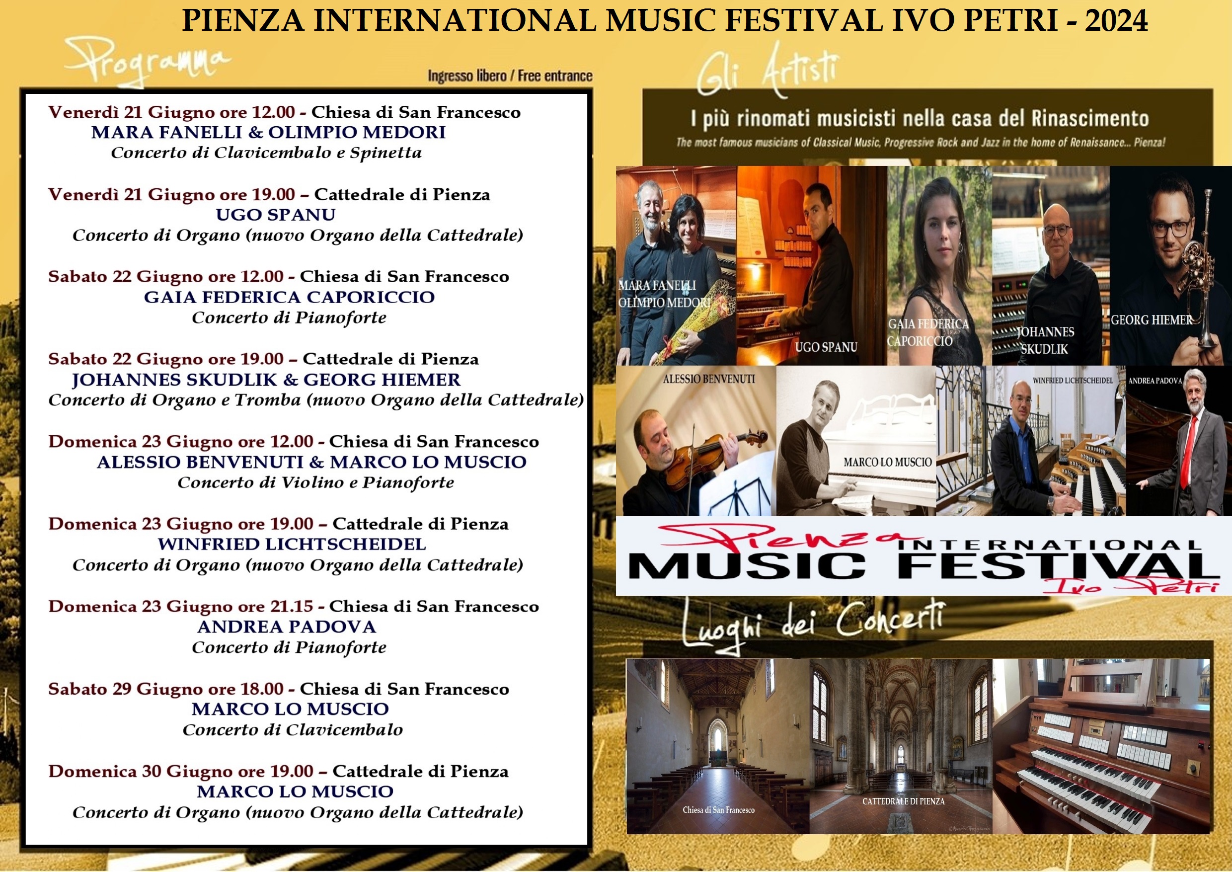 Pienza International Music Festival Ivo Petri